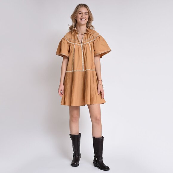 Ulla Johnson Pleated Hem Dress, size 12 - Picture 13 of 13